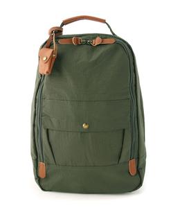 Рюкзак Toleur/из выстиранного нейлона и коровьей кожи/Повседневный рюкзак Toleur 11337, цвет Grn