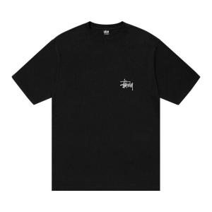 Футболка Stussy Basic Pigment Dyed Logo Tee, черный