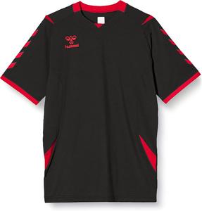 Мужская игровая футболка с коротким рукавом Hummel, черный/красный