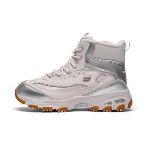 Skechers D'lites нескользящие мид-топ массивные кроссовки women's silver
