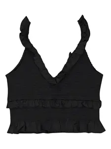 Атласный топ Callipygian, черный