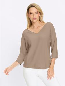 Свитер с рукавами 3/4 в кунжутном цвете Heine