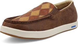 Мокасины Twisted X для мужчин без шнурков, коричневый