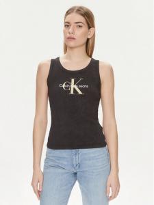 Топ приталенного кроя Calvin Klein, черный