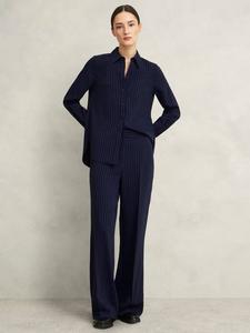 Брюки в тонкую полоску от хэдли Hobbs, цвет Midnight/Ivory