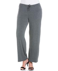 Удобные эластичные брюки больших размеров на шнуровке 24seven Comfort Apparel, Smoke