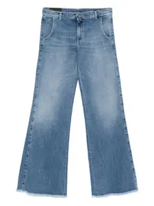 Джинсы с бахромой Dondup Kids, синий