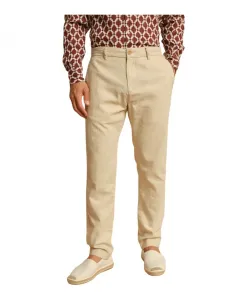 Льняные брюки-панталаччо: итальянская элегантность и комфорт. Peninsula, бежевый