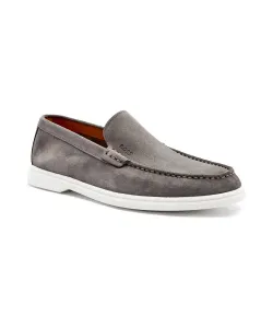 Кожаные лоферы Sienne Boss, серый