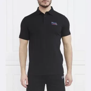 Рубашка поло стандартного кроя Karl Lagerfeld, черный
