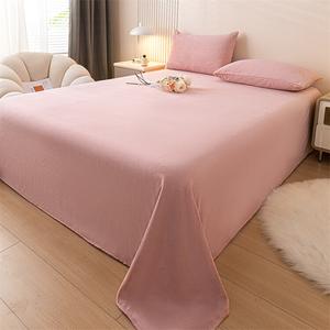 Yalu Простыня 200х230 см из велюра с флисовой подкладкой, утепленная, цвет Cocoa Powder