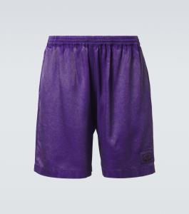 Шорты из твила Acne Studios, Dark Purple