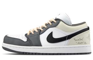 Jordan Кроссовки баскетбольные Air 1 с амортизацией низкие винтажные унисекс зеленые белые, цвет Green White