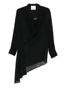 Многослойное асимметричное платье Erika Cavallini, черный