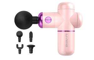 Портативный массажер Fascia Guns для расслабления мышц и тренировок, 4 режима настройки LINING, розовый