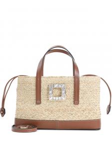 Сумка-шоппер Roger Vivier, украшенная кристаллами, нейтральный