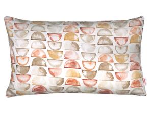 Чехол на подушку beties Heimtextil, 30x50 см, белый/серо-коричневый/коричневый/желтый карри/оранжевый