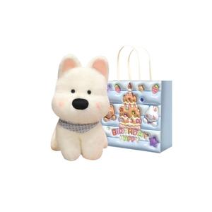 Мягкая игрушка милый вест хайленд уайт терьер, высота 25см/35см/45см LALABABY, белый