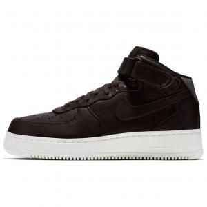 Кроссовки Nike Air Force 1 Skateboarding Shoes Unisex Mid-top Black, черный