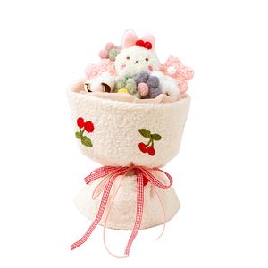 Букет из плюшевых кукол Bunny Bear, креативные композиции с куклами и стабилизированными цветами DUOMIAOYOU