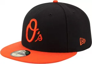 Черная аутентичная шляпа New Era для взрослых Baltimore Orioles 59Fifty Alternate