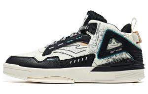 Обувь для скейтбординга Мужская с высоким верхом, черная/белая Erke