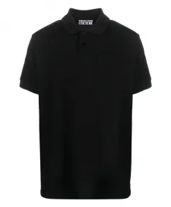 Рубашка-Поло с короткими рукавами. Versace Jeans Couture, черный