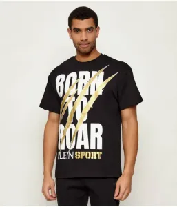 Футболка Царапина Царапина loose fit Plein Sport, черный