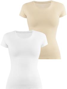 Футболка Janice Nysa, цвет beige/weiß