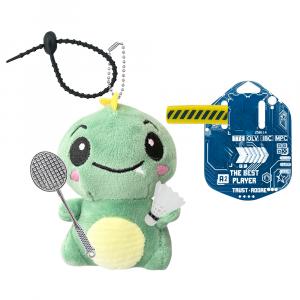 Милые плюшевые кулоны с динозаврами для игры в бадминтон высотой 11,5 см AIZIYUO