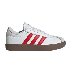 Кроссовки adidas VL Court 3.0 K White Scarlet Gum, белый