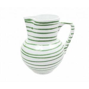 Зеленый пламенный кувшин Венской формы 1 л/высота: 8,8 см Gmundner Keramik, белый/зеленый