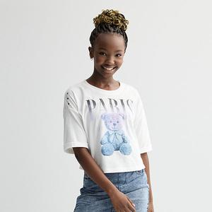 Футболка с принтом для девочек 7-16 лет oversized Limited Too, White