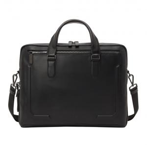 TUMI Кожаный портфель Harrison для мужчин черный