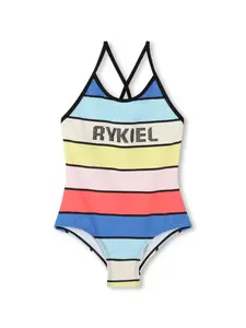 Купальник с логотипом SONIA RYKIEL ENFANT, синий