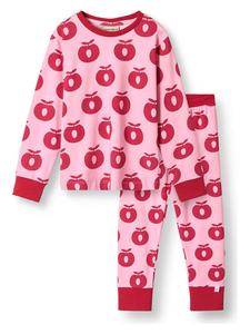 Småfolk Розовая пижама "Яблоки"