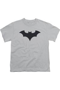 Футболка с коротким рукавом для детей с логотипом Batman 52 Gildan, серебряный