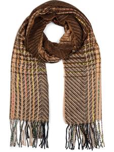 Шарф styleBREAKER, цвет braun/beige