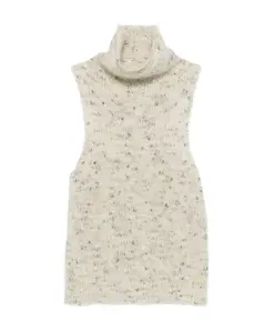 Белый шелковый и нейлоновый пуловер Alysi, белый