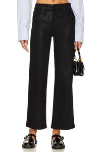 Джинсы Rosie Wide Leg с высокой талией черного цвета Hudson