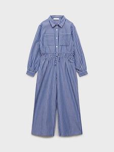 Детский комбинезон Wendy Stripe из хлопка Mango, Navy