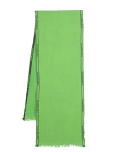 Шарф с жаккардовым логотипом Acne Studios, зеленый