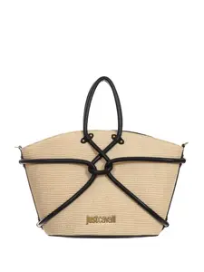 Сумка-тоут с узлом Just Cavalli, бежевый