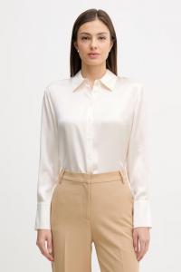 Шелковая рубашка Sisley, бежевый