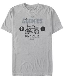 Мужская футболка с коротким рукавом The Goonies 1985 Goonies Bike Club Fifth Sun, серебряный