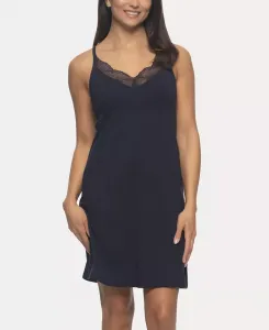 Женская сорочка для сна Desiree с короткими рукавами и кружевной отделкой Felina, черный