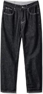 Крутые джинсовые брюки с прямым свободным кроем SIDUFHAOPKLL