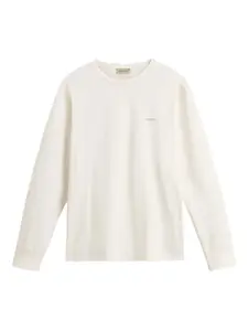 Футболка с длинными рукавами и круглым вырезом WOOLRICH, нейтральный