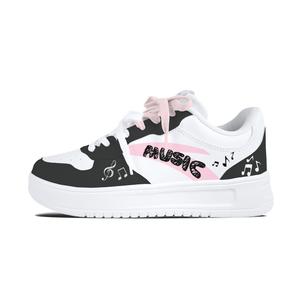 Расслабленные нескользящие устойчивые к истиранию низкие кроссовки для скейтбординга unisex ANTA, черный