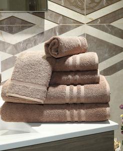 Набор полотенец denzi из 6 предметов. Linum Home, Light Brown